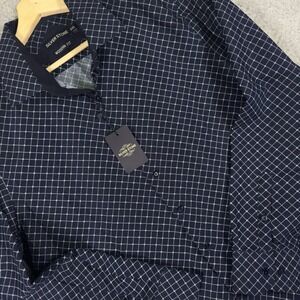 Silver Stone Shirt Mens 2XL Blue Modern Fit Business NEW‎